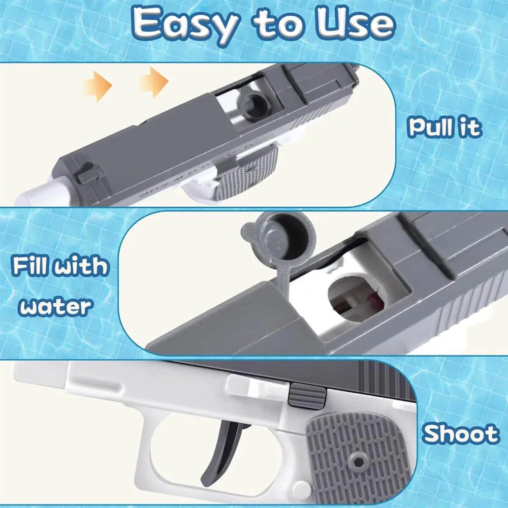 Exciting Manual M1911 Water Gun - Perfect Summer Toy for Kids and Outdoor Fun!