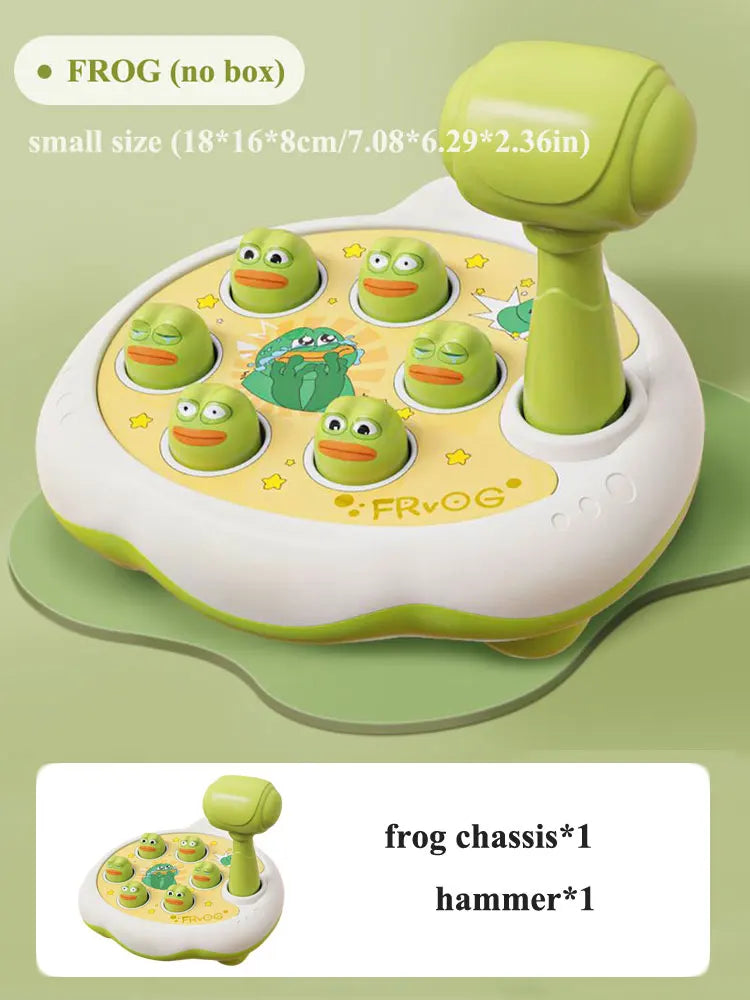 Delightful Duck, Frog, and Pig Montessori Toy - Perfect Educational Puzzle Gift for Toddlers Aged 12-24 Months with Hammer