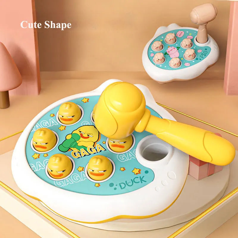 Delightful Duck, Frog, and Pig Montessori Toy - Perfect Educational Puzzle Gift for Toddlers Aged 12-24 Months with Hammer