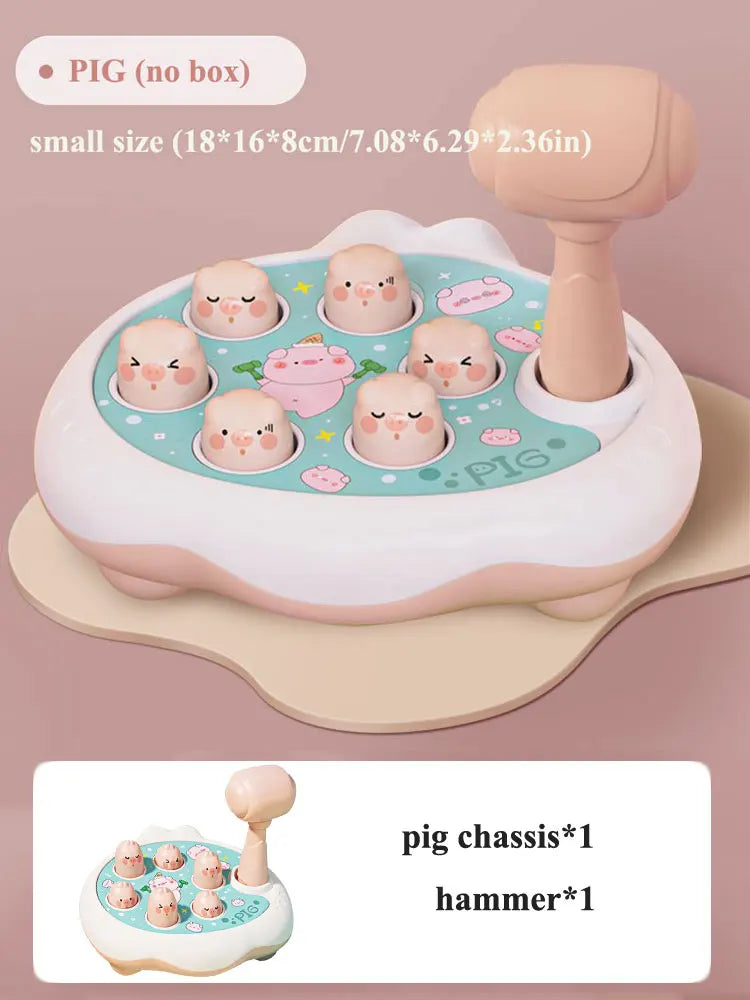 Delightful Duck, Frog, and Pig Montessori Toy - Perfect Educational Puzzle Gift for Toddlers Aged 12-24 Months with Hammer