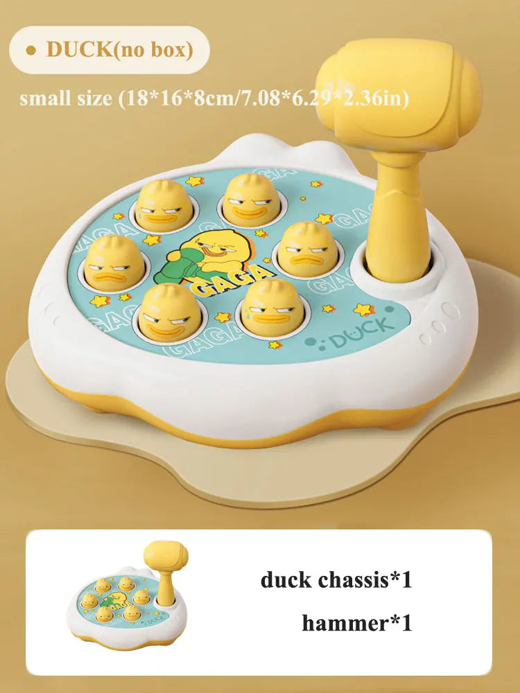 Delightful Duck, Frog, and Pig Montessori Toy - Perfect Educational Puzzle Gift for Toddlers Aged 12-24 Months with Hammer