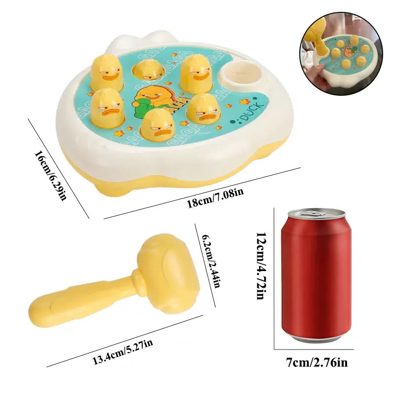 Delightful Duck, Frog, and Pig Montessori Toy - Perfect Educational Puzzle Gift for Toddlers Aged 12-24 Months with Hammer