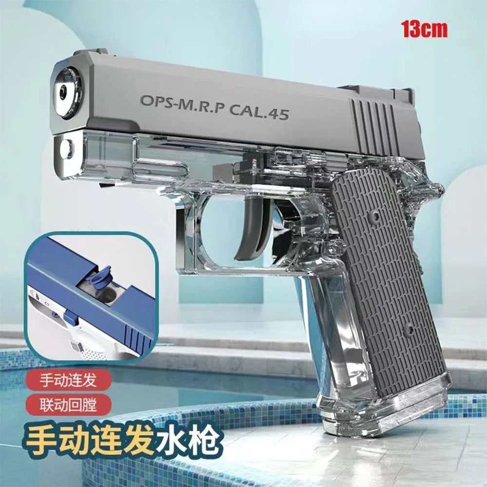 Exciting Manual M1911 Water Gun - Perfect Summer Toy for Kids and Outdoor Fun!